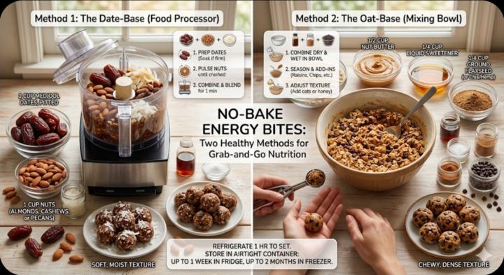 No-Bake Energy Bites: Healthy Grab-and-Go Nutrition