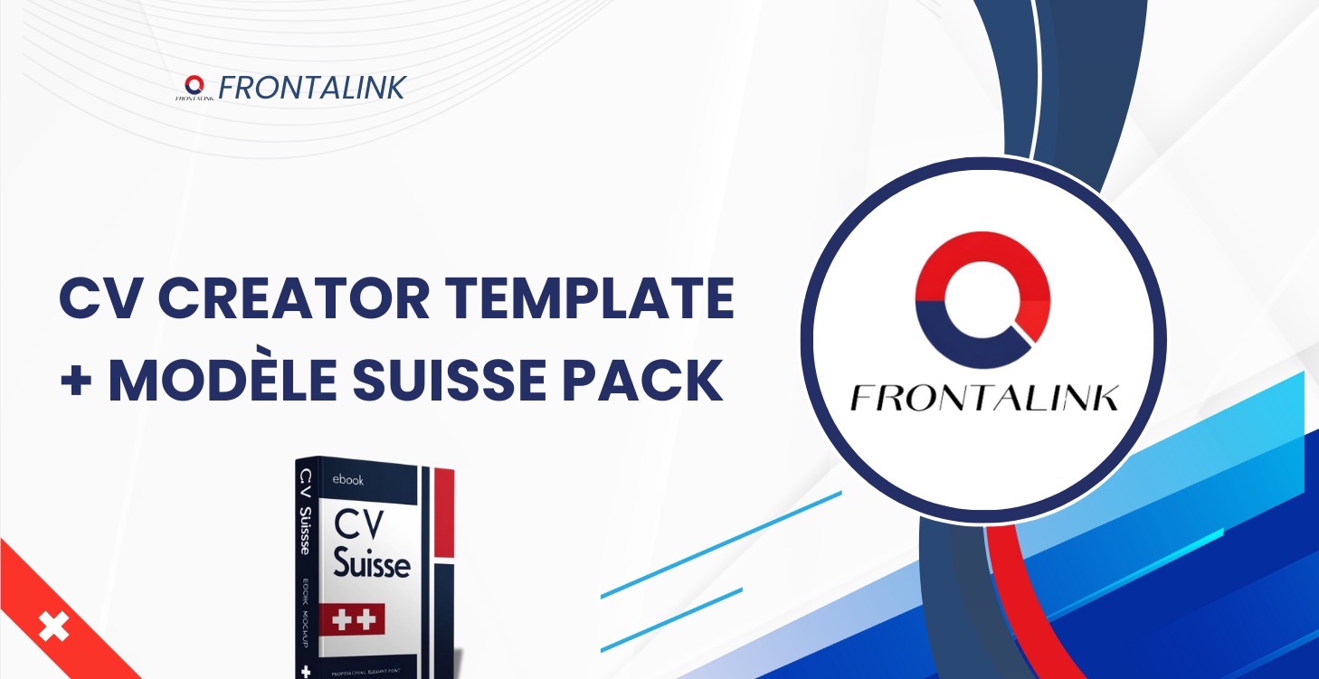 CV Creator Template+Modèle Suisse Pack