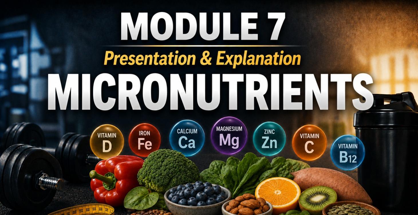 Module 7, Micronutrients