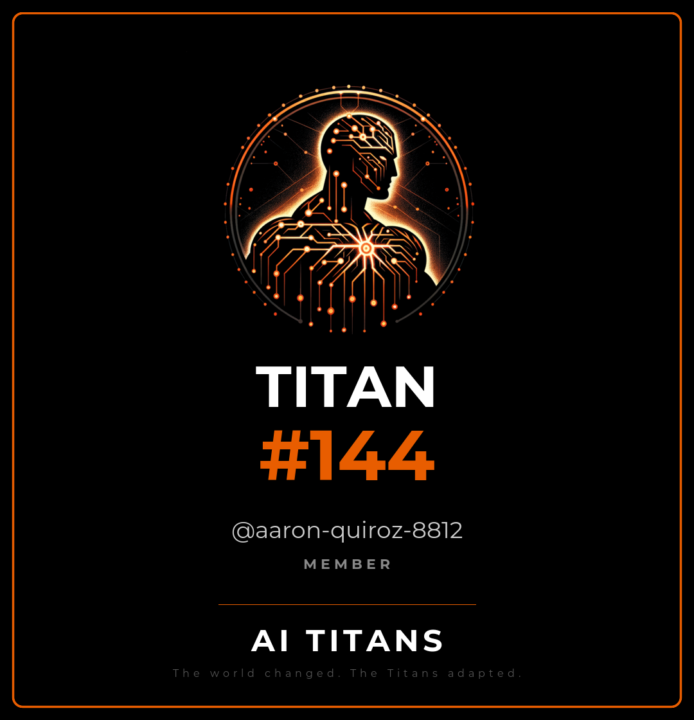 The gates swung open. Titan #144 just stepped through.