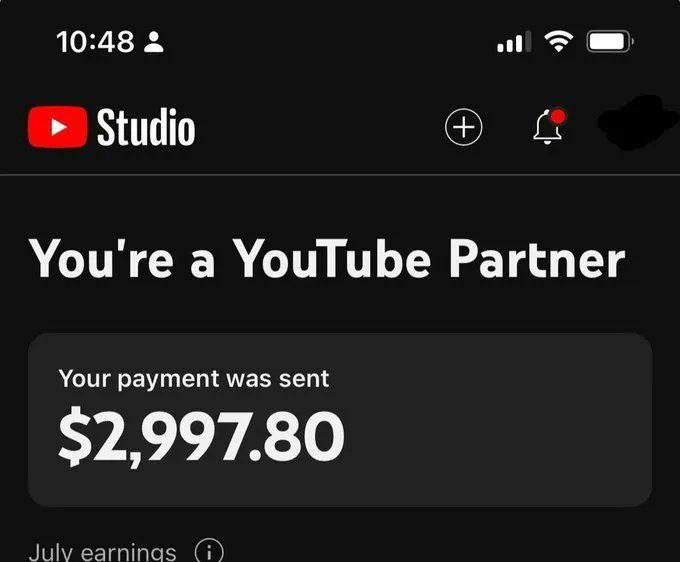💰 YouTube Partner Payout