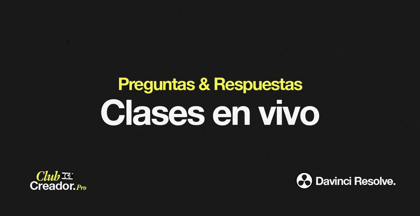 Clases en Vivo 🎞️