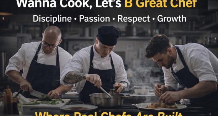 Wanna cook, let’s B great chef