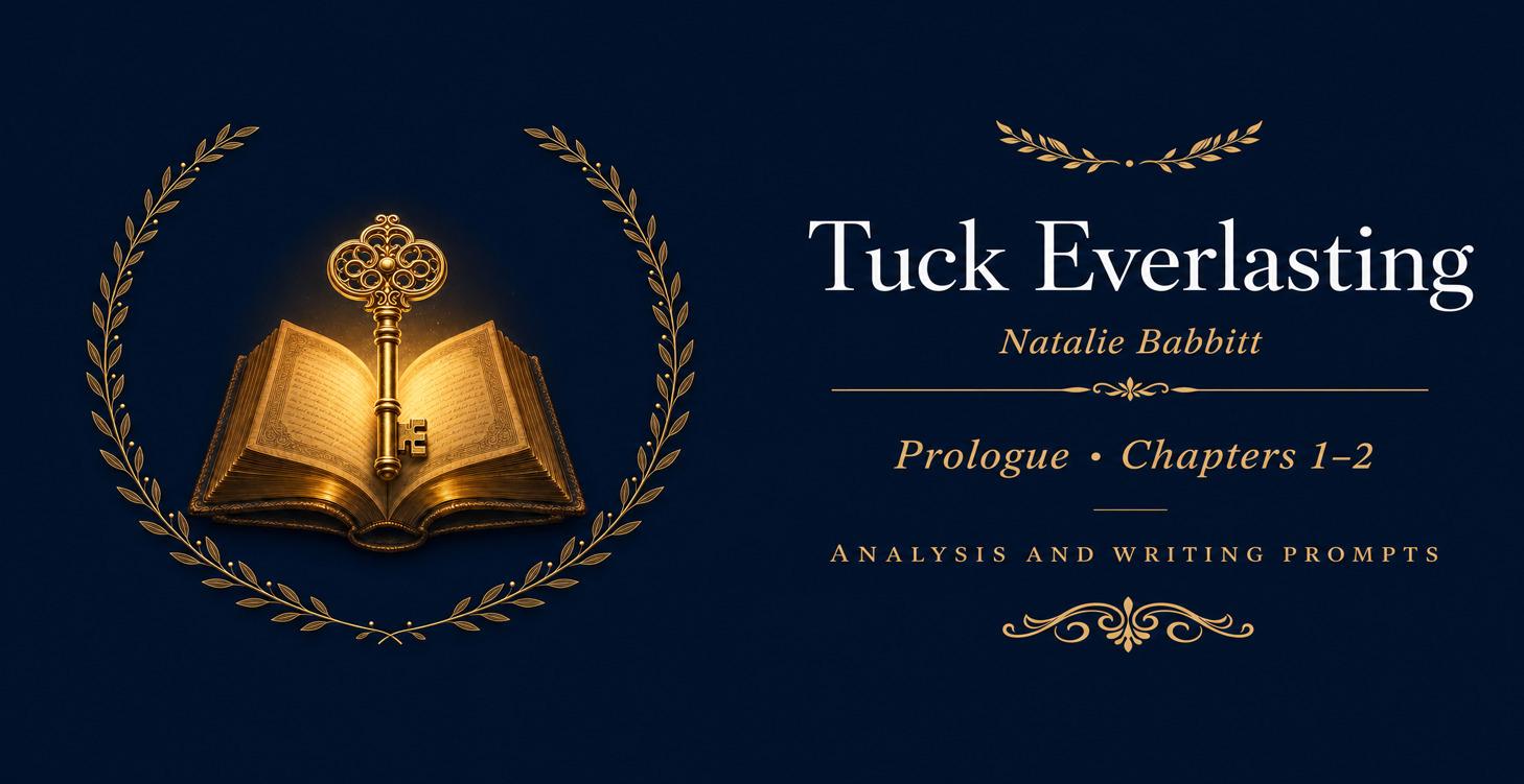 Tuck Everlasting - Prolouge, Chapter 1, Chapter 2