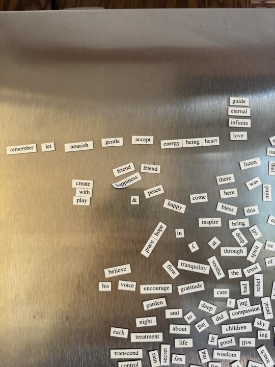 Doing it! And message from the fridge