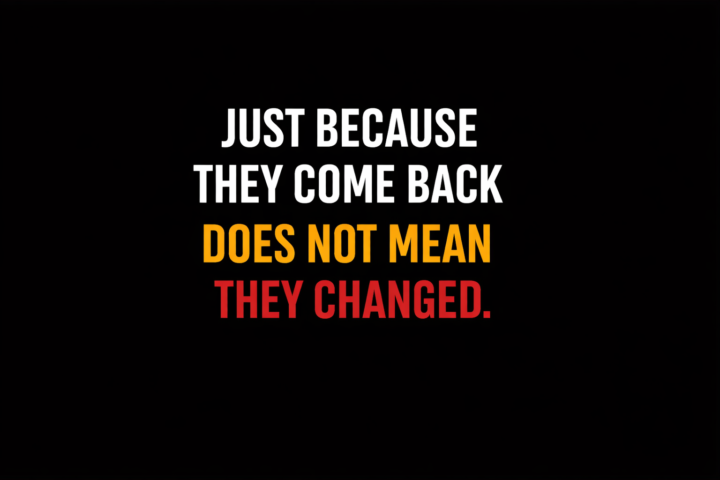 Is Coming Back Really Enough?