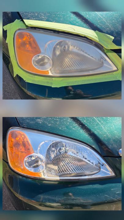 First headlight restored 