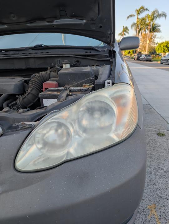 Found time to do one headlight on my personal vehicle