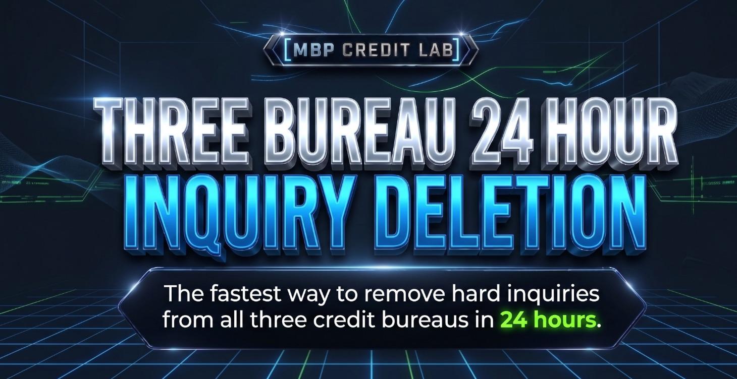 Three Bureau 24 Hour Inquiry Deletion