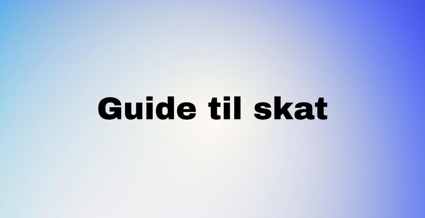Guide til skat
