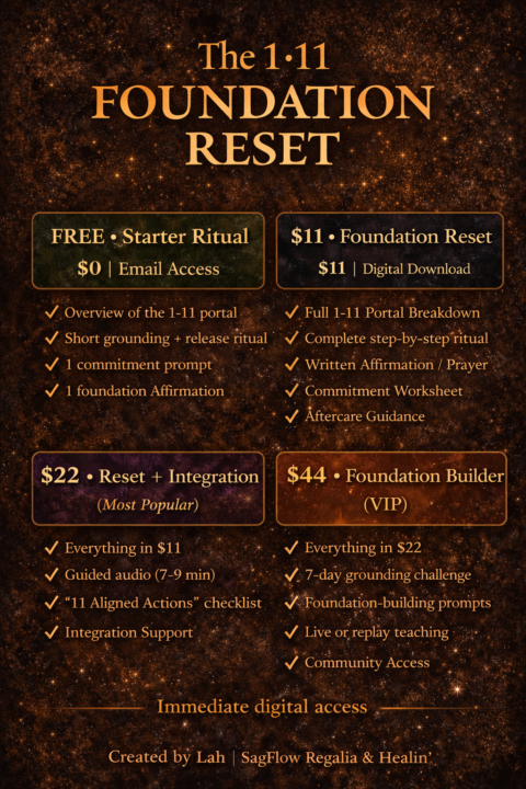 🔒 FIRST ACCESS — 1•11 FOUNDATION RESET