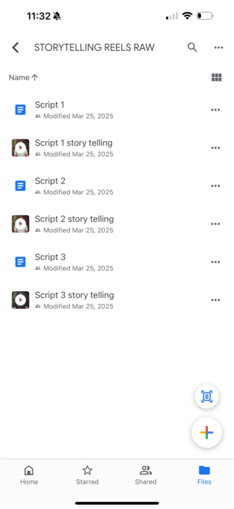 Scripting videos