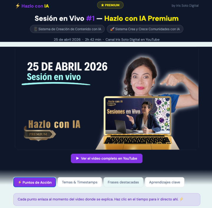 ⚡ Lo que pasó ayer en 2 horas puede cambiar cómo creas contenido y haces crecer tu negocio para siempre.
