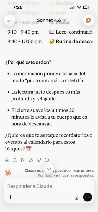 DÍA 2 🚀 — Mi día organizado con IA [Captura de pantalla] ¿Lo más sorprendente? [1 cosa que te impactó]