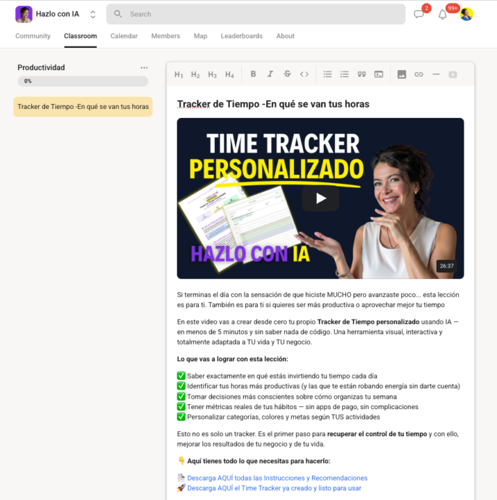 1 🛠️ Time Tracker Personalizado (Herramienta 1) Deja dudas, preguntas y experiencias.