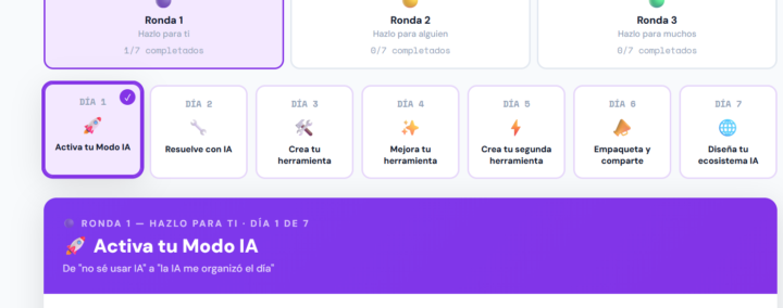 dia 1 mi dia organizado con la IA