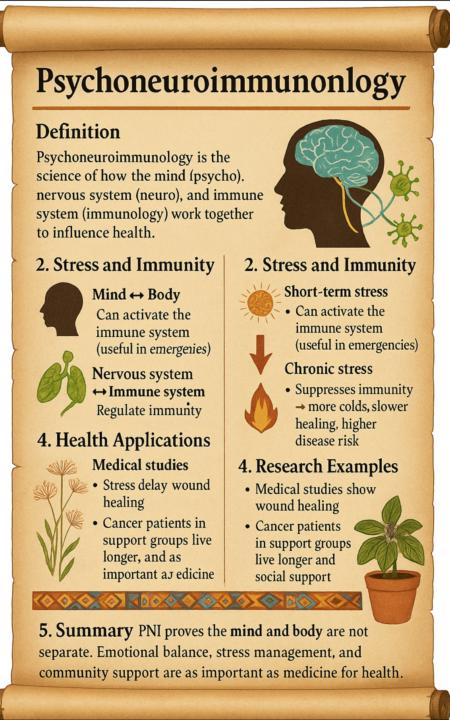 What is psychoneuroimmunology?