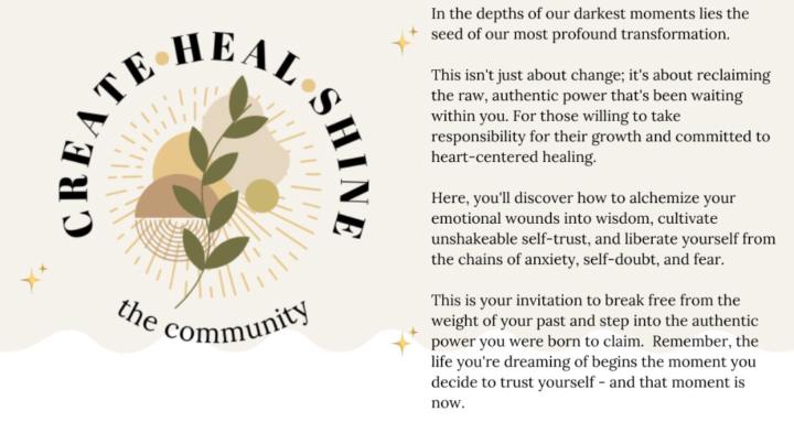 Create Heal Shine- Inner Work
