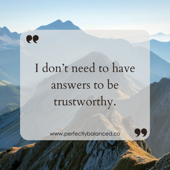 Visibility doesn’t mean certainty.