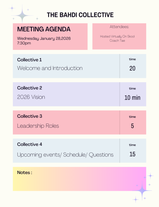Meeting Agenda #1