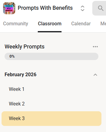 Prompts Moving Forward