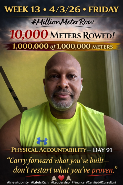 1,000,000 meters. Finished.