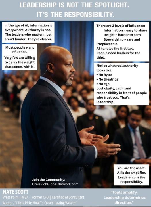Leadership Is Not the Spotlight. It’s the Responsibility.