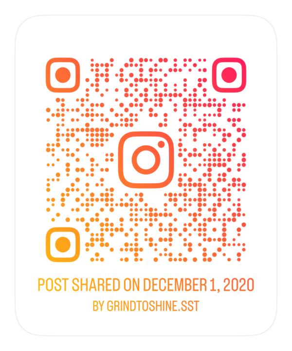 For more information about Grind To Shine Sports click this QR code