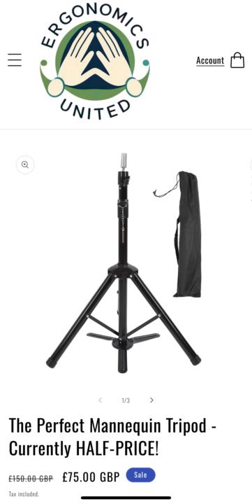 Tripod discount from ergonomics United 