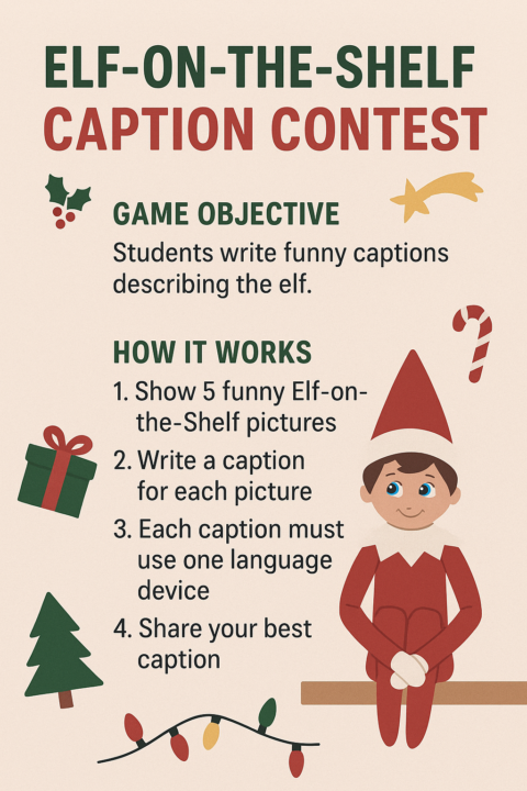 🎅 ELF-ON-THE-SHELF CAPTION CONTEST! 🎄