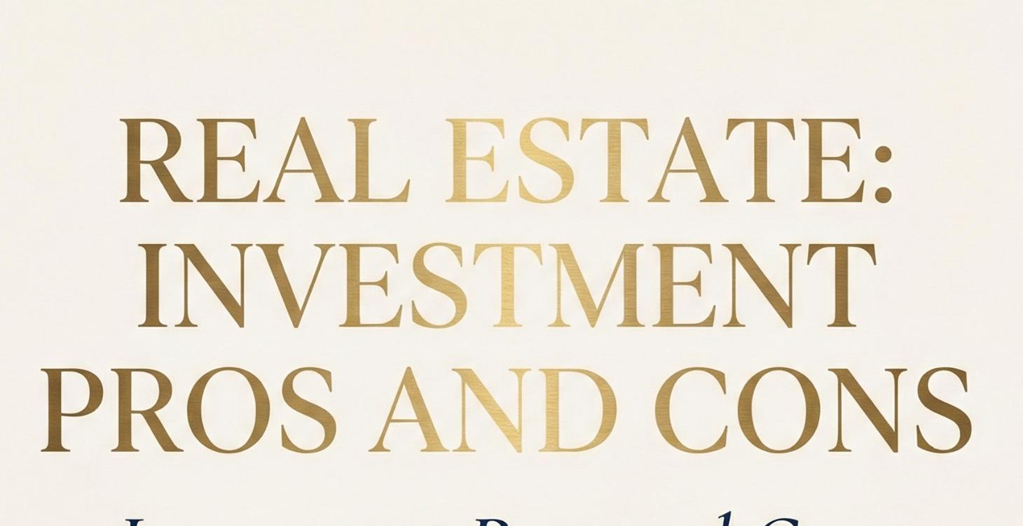 Real Estate Investment Pros and Cons