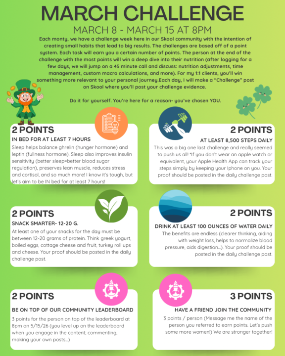 DAY 7- March Challenge! 🍀