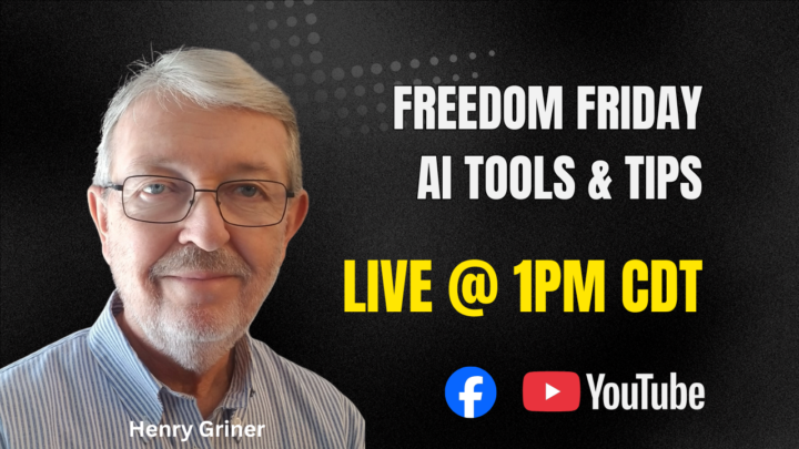 Next Live Stream is Friday at 1pm CDT - Will You Join Me?