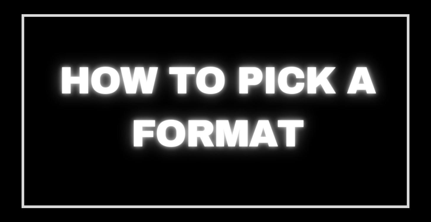 Format Picking