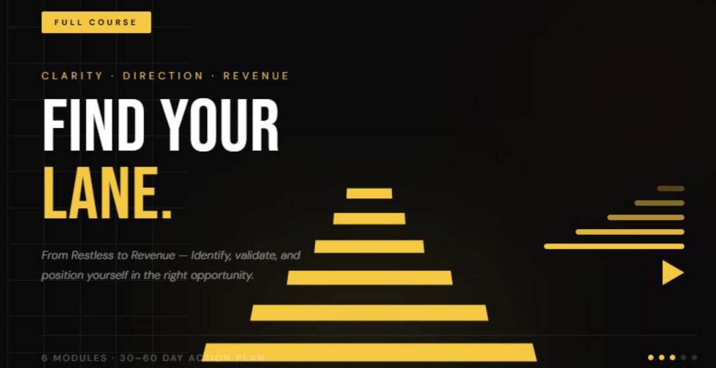 Find Your Lane: From Restless to Revenue