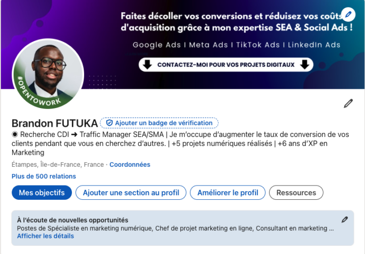 Avis bannière LinkedIn 