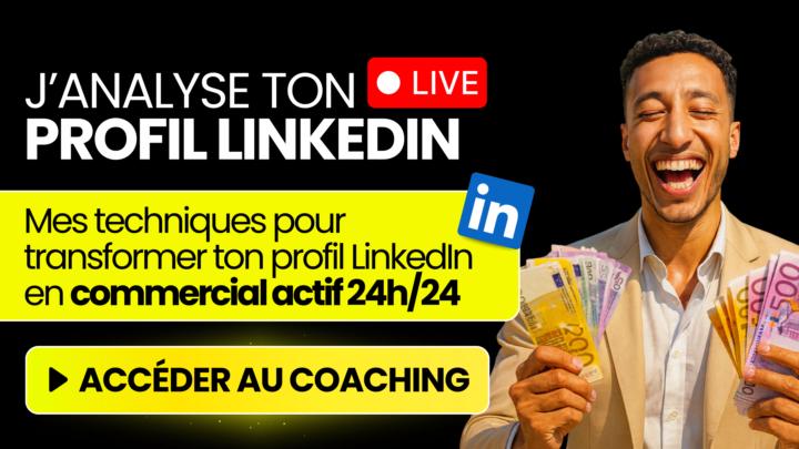 [DIRECT MERCREDI 13H 🔴] J’analyse vos profils LinkedIn