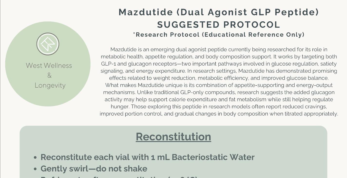 Mazdutide Protocol