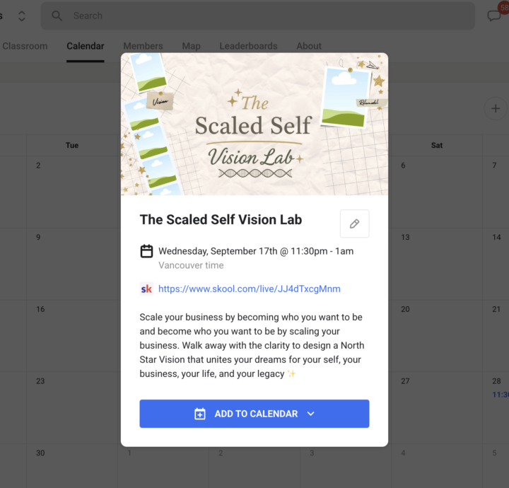 The Scaled Self Vision Lab (Bonus Pre-Workshop)