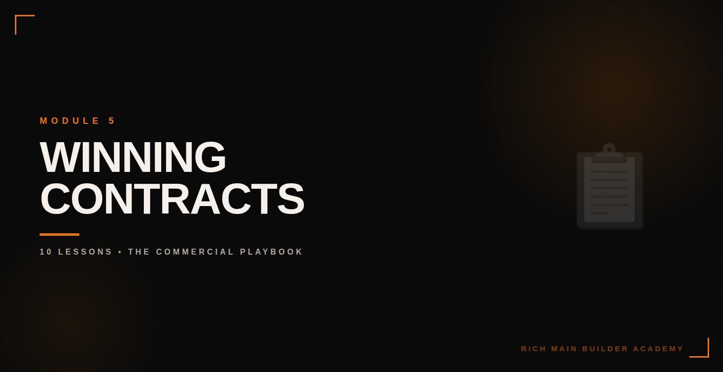 WINNING CONTRACTS — THE COMMERCIAL PLAYBOOK