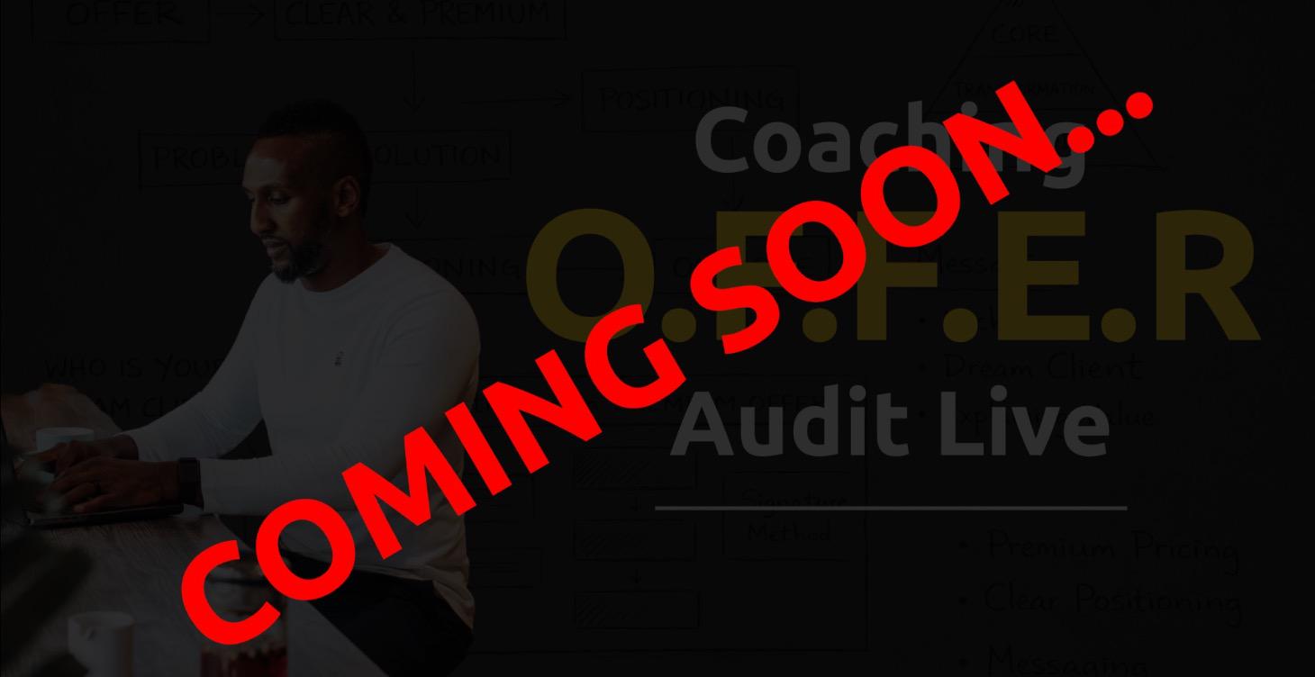 Coaching O.F.F.E.R Audit Live