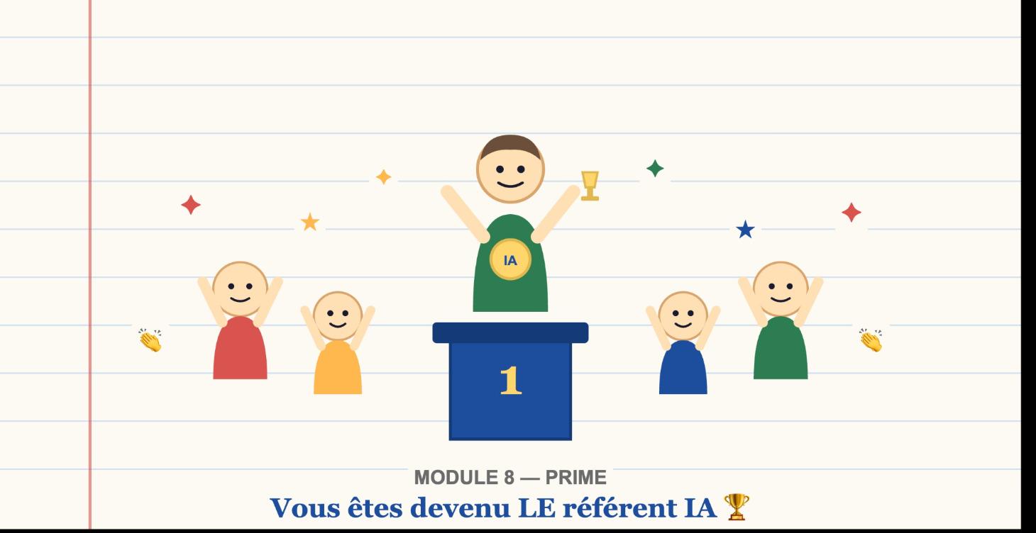 Mod 8 — Devenir le référent IA