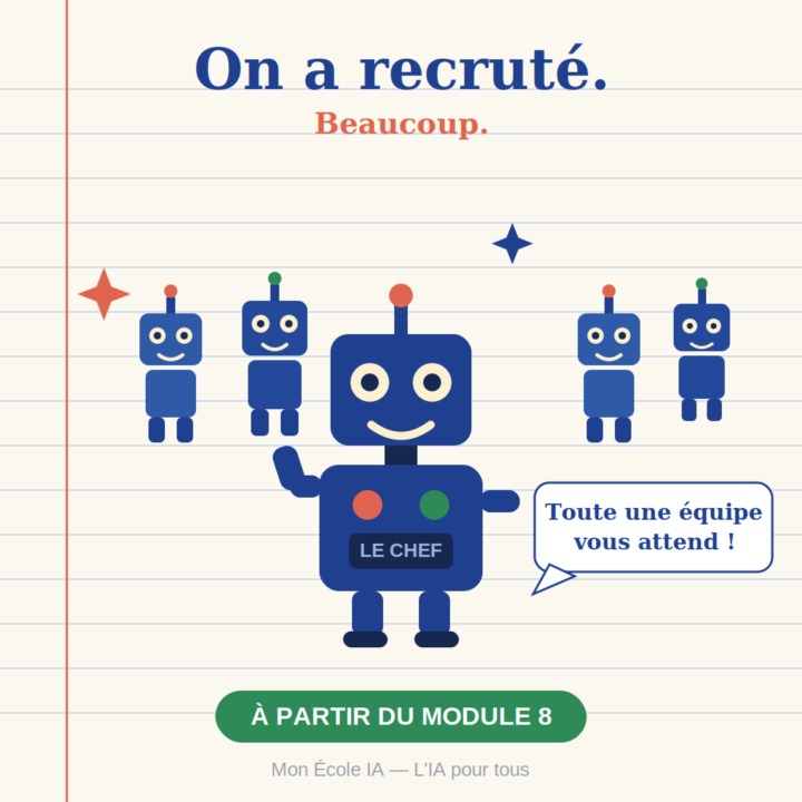 ALERTE : il y a eu une vague d'embauches chez Mon École IA. 🤖🤖🤖