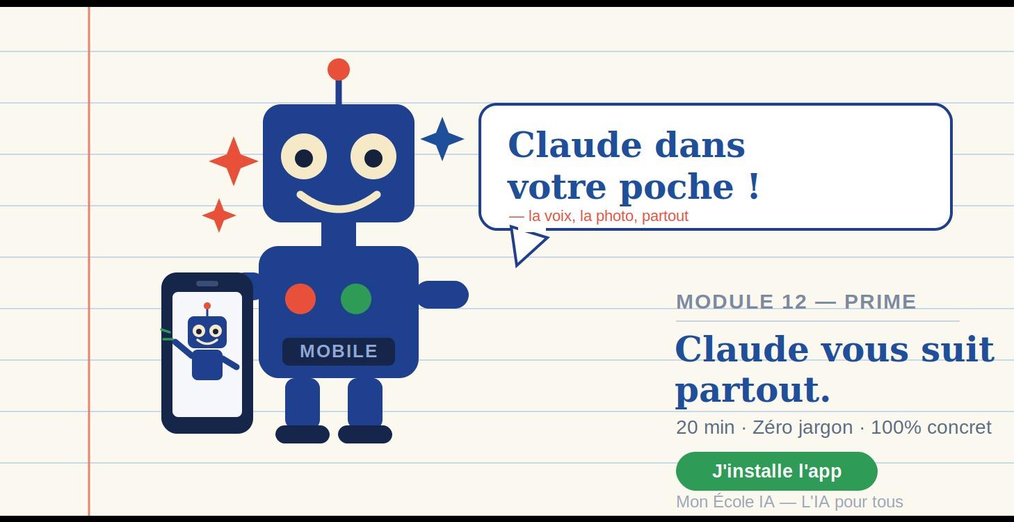 Module 12 — Claude dans votre poche