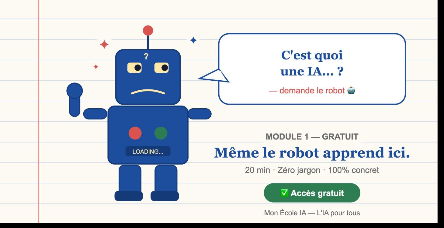 Mod 1 — C'est quoi une IA ?