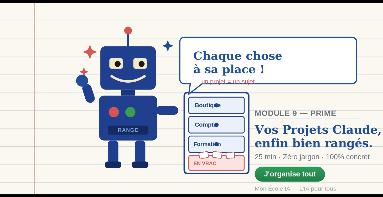 Mod 9 — Maîtrisez vos Projets Claude