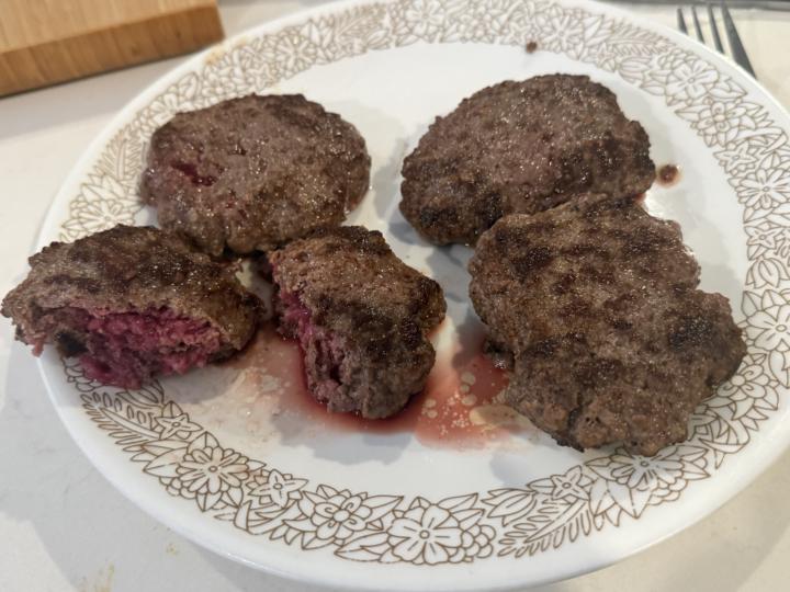 I tried raw/rare meat