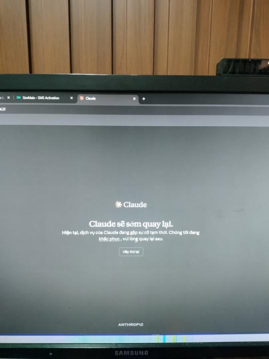Đăng ký tài khoản claudeai báo lỗi