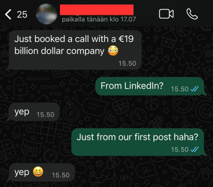 AI Booked a meeting with a $19 billion company 