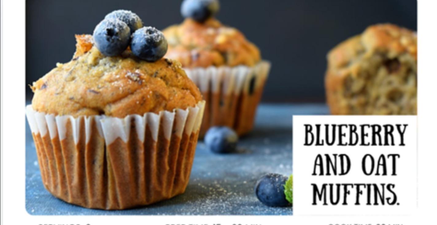 Gluten/dairy free, Low fructose Blueberry muffins